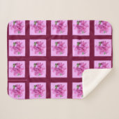 ピンクフラワーシェルパブランケット シェルパブランケット (正面(横))