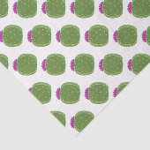 ピンクフラワーショートサボテンプリントティッシュペーパー 薄葉紙 (詳細)