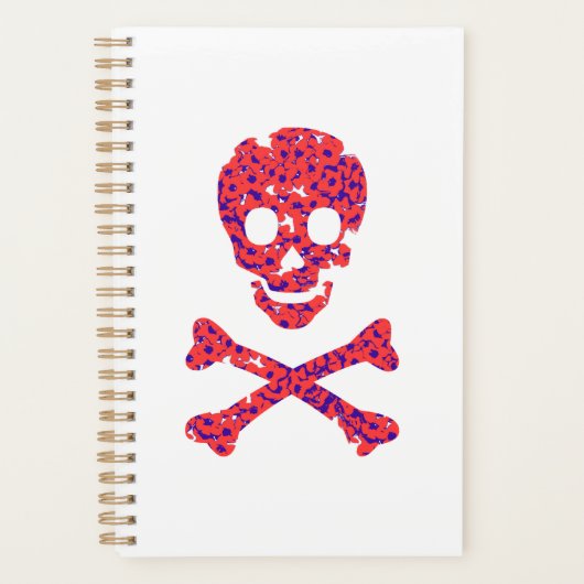 ピンクフラワースカル プランナー手帳 (正面)