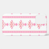 ピンクフラワーストライプケース – マテiPhoneケース Case-Mate iPhoneケース (裏面 (横))