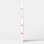 ピンクフラワーストライプケース – マテiPhoneケース Case-Mate iPhoneケース (裏面 / 右)