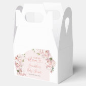 ピンクフラワーズガールベビーイン開花フライトボックス フェイバーボックス (オープン)