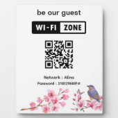 ピンクフラワーズゲ結婚ストWifi フォトプラーク (正面)