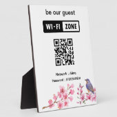 ピンクフラワーズゲ結婚ストWifi フォトプラーク (側面)