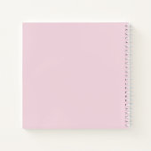 ピンクフラワーズファーストコミューニオンゲストブック ノートブック (裏面)