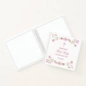 ピンクフラワーズファーストコミューニオンゲストブック ノートブック (内部)