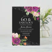 ピンクフラワーズブラックバックバースデーパーティー60th 招待状 (スタンド正面)
