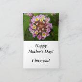 ピンクフラワーズマザーズデー カード (内部)