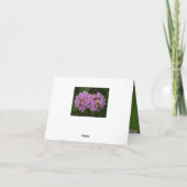 ピンクフラワーズマザーズデー カード (裏面)