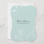 ピンクフラワーズリリーズ結婚式招待状 招待状 (裏面)