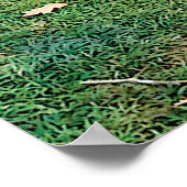 ピンクフラワーツリー撮影プリント ポスター (角)