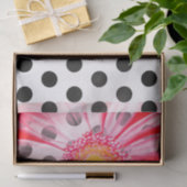 ピンクフラワーティッシュペーパー 薄葉紙 (ギフト)