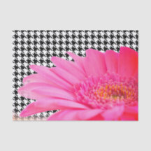 ピンクフラワーティッシュペーパー