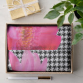 ピンクフラワーティッシュペーパー 薄葉紙 (ギフト)