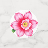 ピンクフラワーテーブル紙吹雪 コンフェッティ (スモール正面)