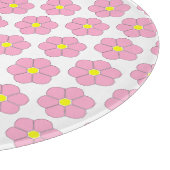 ピンクフラワーデザイン カッティングボード (角)