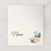 ピンクフラワーネーム座席表 プレイスカード (外部開封)