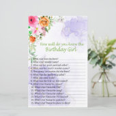 ピンクフラワーバースデーガールをどれだけ知っているか (スタンド正面)