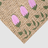 ピンクフラワーバードオンバーラップティッシュペーパー 薄葉紙 (詳細)