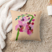 ピンクフラワーバーバスカムフローラ赤面アート クッション (ブランケット)