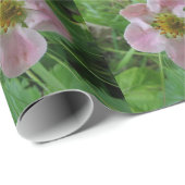 ピンクフラワーフォトラッピング紙 ラッピングペーパー (ロールコーナー)