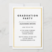 ピンクフラワーフォト卒業パーティー 招待状 (裏面)