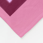 ピンクフラワーフリースブランケット フリースブランケット (角)