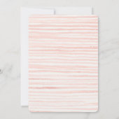 ピンクフラワーマーケットファームベビーシャワー招待状 招待状 (裏面)