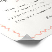 ピンクフラワーマーケットフレッシュフローラアドバイスベビー ポスター (角)