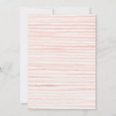 ピンクフラワーマーケットフレッシュフローラアドバイスベビー 招待状 (裏面)