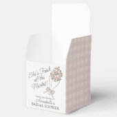 ピンクフラワーマーケットフレッシュフローラブライダルシャワー フェイバーボックス (オープン)