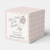 ピンクフラワーマーケットフレッシュフローラブライダルシャワー フェイバーボックス (裏面サイド)