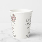 ピンクフラワーマーケットフレッシュフローラ誕生日 紙コップ (右)