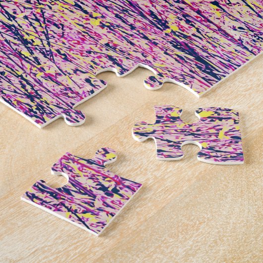 ピンクフラワーメドーアートパズル ジグソーパズル (側面)