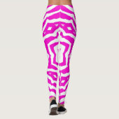 ピンクフラワーヨガパンツジムトレーニングストレッチパンツ レギンス (裏面)