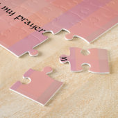 ピンクフラワーヴィンテージスタイル信仰パズル ジグソーパズル (側面)