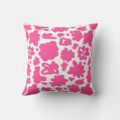 ピンクフラワー抽象芸術パターン装飾用クッション クッション (裏面)