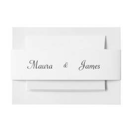 ピンクフラワー招待状用帯 招待状ベリーバンド