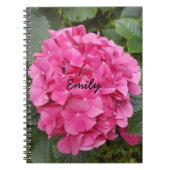 ピンクフラワー花の写真自然 ノートブック (正面)