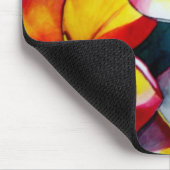 ピンクフランギパニフラワーバイサカグロッセルアート マウスパッド (コーナー)