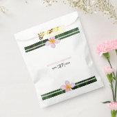 ピンクフランギパニプルメリア結婚ズ フェイバーバッグ (封をした状態)