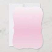 ピンクフランギパニ熱帯花ビーチ結婚式 招待状 (裏面)