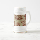 ピンクフランスののトイル ビールジョッキ (正面右)