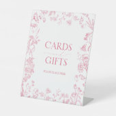 ピンクフランスののビクトリアンブライダルシャワー 台座サイン (正面)