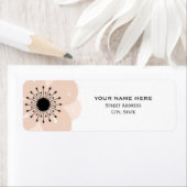 ピンクフランスのアネモン結婚住所 シール (インサイチュ)