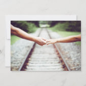 ピンクフランスのガーデンフローラ牡丹結婚の花束 招待状 (裏面)