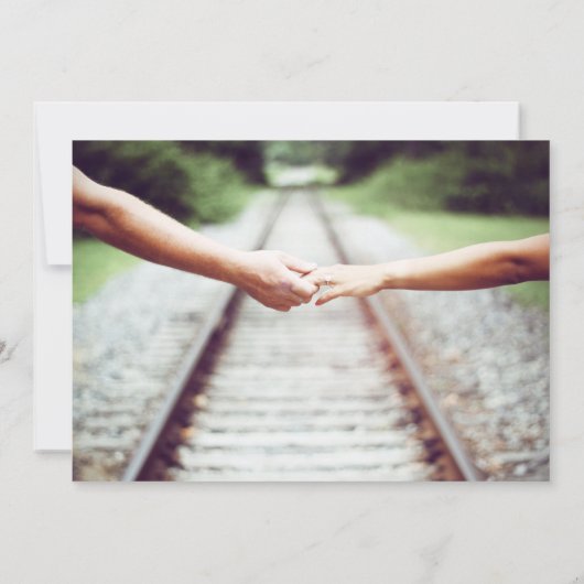 ピンクフランスのガーデンフローラ牡丹結婚の花束 招待状 (裏面)