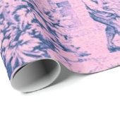 ピンクフランスのトイルロココ素朴スタイルデコページ ラッピングペーパー (ロールコーナー)