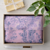 ピンクフランスのトイルロココ素朴スタイルデコページ 薄葉紙 (ギフト)