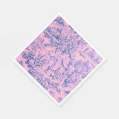 ピンクフランスのトワールチノイスリー素朴ロココスタイル スタンダードランチョンナプキン (角)